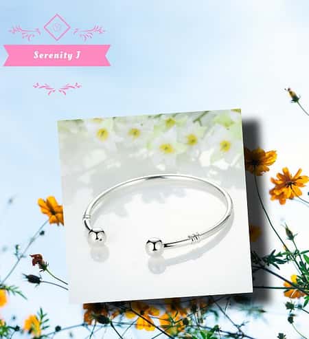 Double Ball Open Bangle £21.95