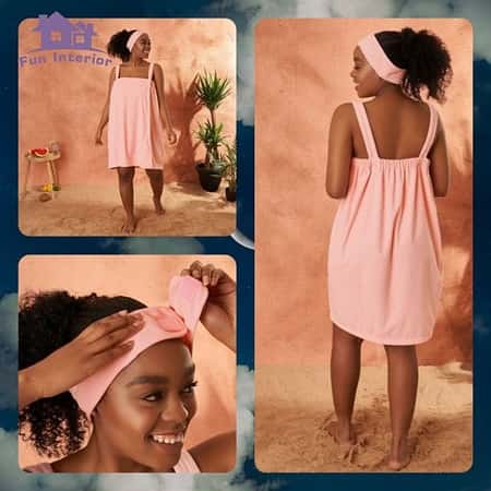 ADULTS TOWEL DRESS - PINK £22.99