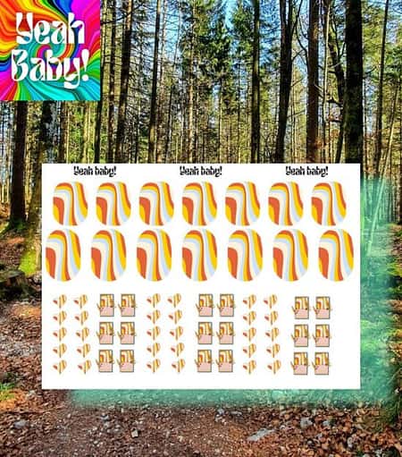 Earth Love Nail Decals £4.00