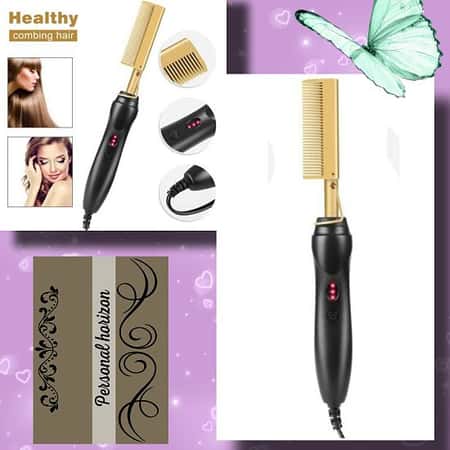 Electric Hot Comb | Hair Straightening Comb & Curling Iron £26