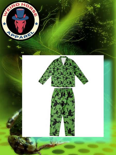 Frog Print Satin Pajamas £52