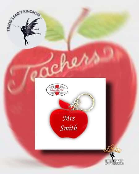Teacher's Apple Keyring £5.99