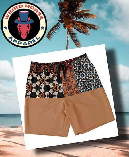 Geometric Bohemian Long Shorts £31