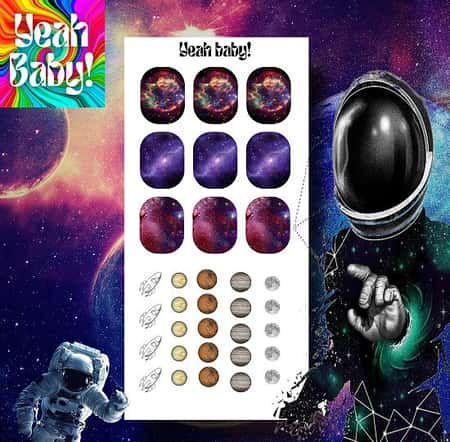 Space Man Nail Decals £2.00