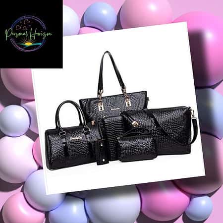 FiveloveTwo Womens Ladies 6 Pieces Handbag Set  £49.99