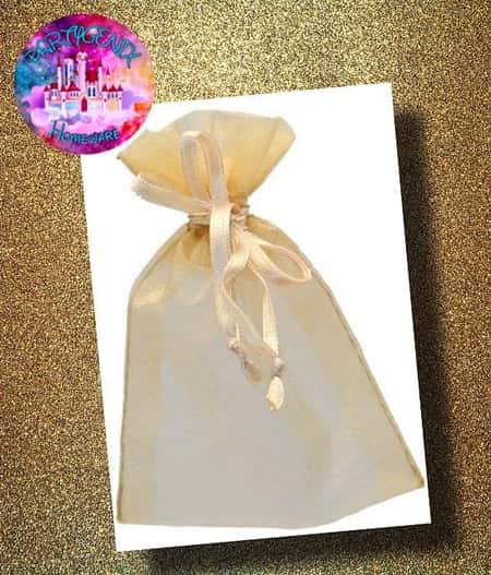 Gold Organza Pull String Bags £6.25