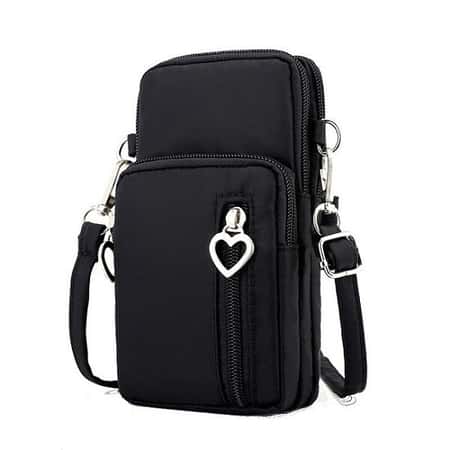 Mini Black Crossbody Mobile Phone Bag