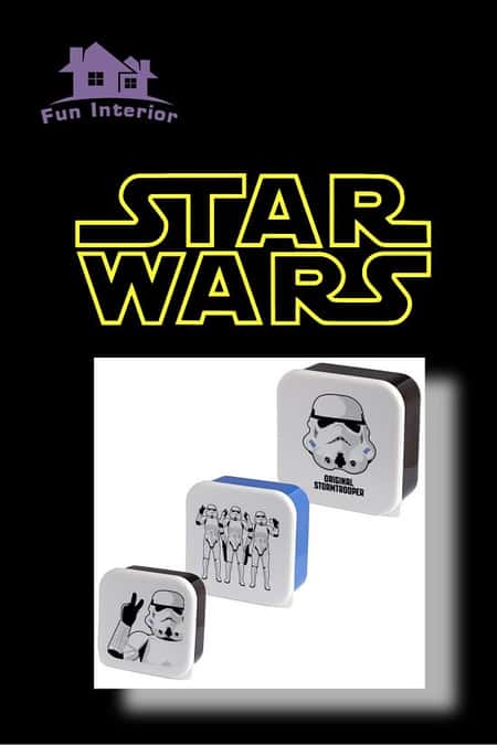 SET OF 3 LUNCH BOX SNACK POTS M/L/XL - THE ORIGINAL STORMTROOPER £10.99
