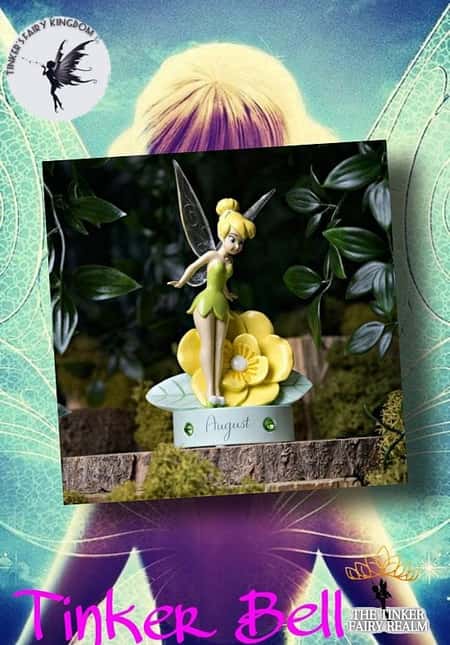 DISNEY TINKERBELL BIRTHSTONE FIGURINE - AUGUST £10.99