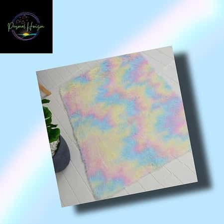 80x120cm Rainbow Rugs Fluffy Anti Slip Soft Carpet Mat Floor Bedroom £20
