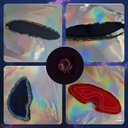 Agate Slices (Various Colours) Store/Slices £12.00