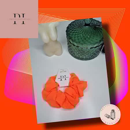 Large Orange PI Scrunchie £4