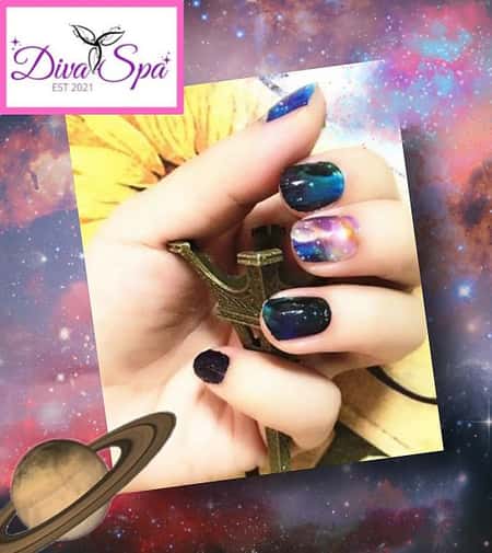 Galaxy Nail Polish Wrap £6