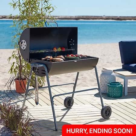 WIN this Texas Oil Drum Charcoal BBQ