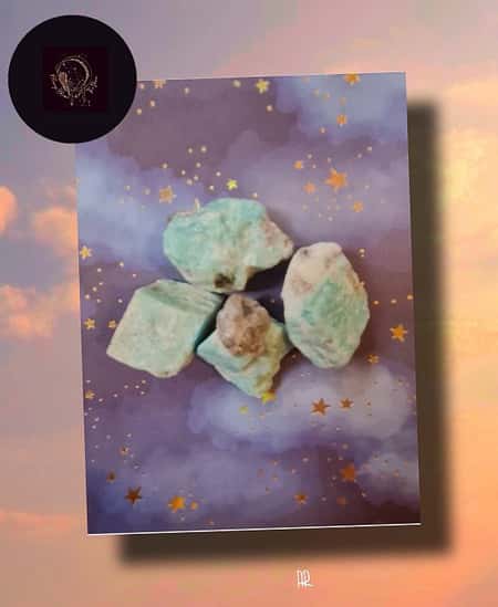 Raw Amazonite with Smokey Quartz Store/Rough Crystal Chunks £3.25 In stock: 3 available