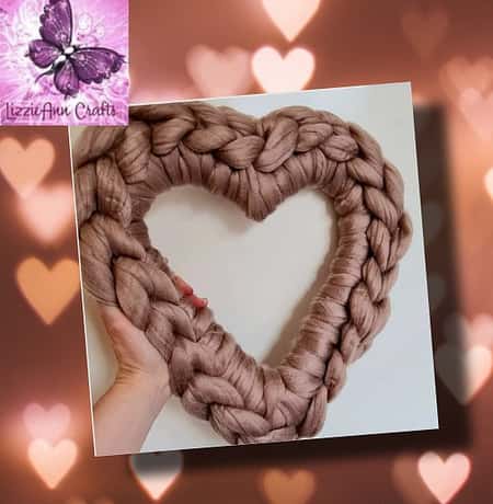 Chunky Knit Heart Wreath £18.00 In stock: 6 available