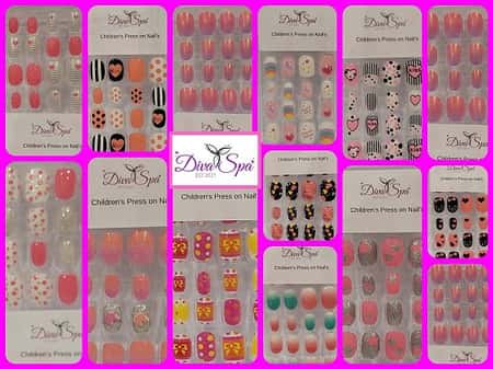 Children's premade press on nails £5.99
