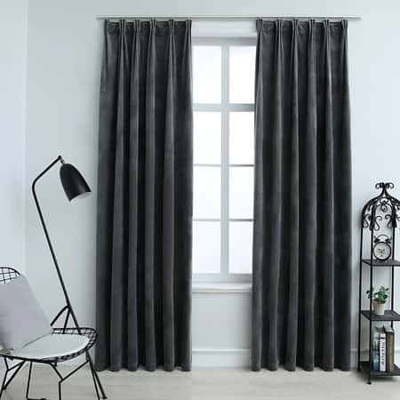 Anthracite Blackout Curtains 140x245cm £55.00