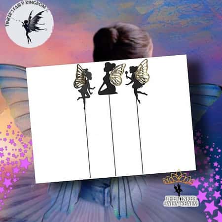 metal fairy silhouette black £1.64