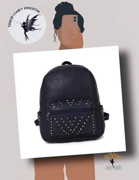 CARLY STUDDED BACKPACK NAVY £13.99