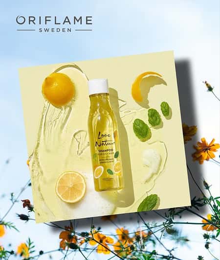 Shampoo For Oily Hair with Organic Lemon & Mint Now £3.99 Was £5.00