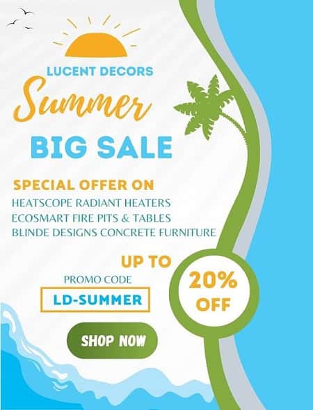 BEST DEALS ONLINE FOR BIOETHANOL GAS FIRE PITS, ELECTRIC RADIANT HEATERS, AND CONCRETE FURNITURE