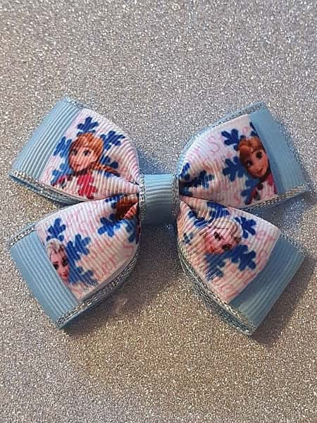 Baby Girls Childs Frozen Anna and Elsa Hairbow or Headband
