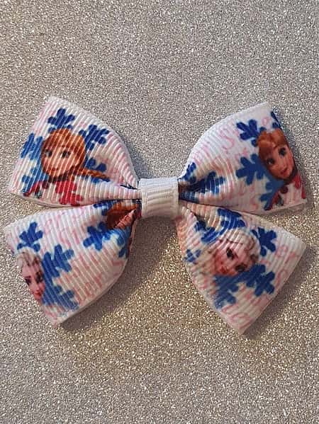 Frozen Anna And Elsa Mini Hairbow Or Headband