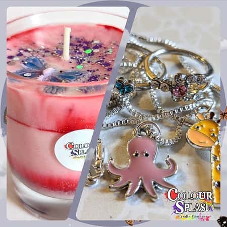 Pink Butterfly Surprise Candle £12.99