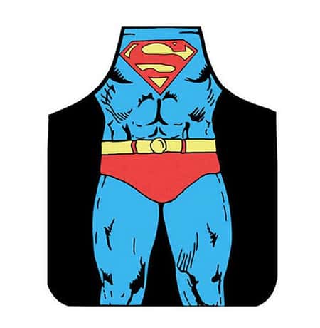 Funny Superman Cooking Apron With Adjustable Shoulder Strap