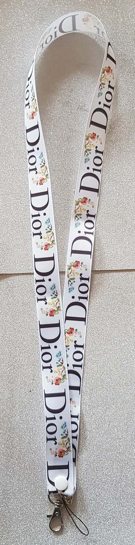 Ladies Girls Dior Lanyard Id Badge Holder Neckstrap