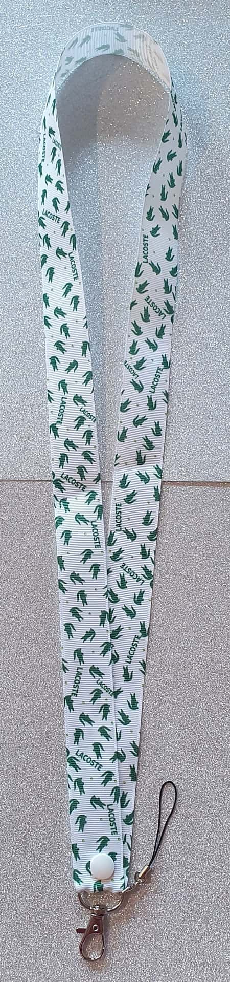 Lacoste Lanyard Id Badge Holder Or Wriststrap Keyfob or