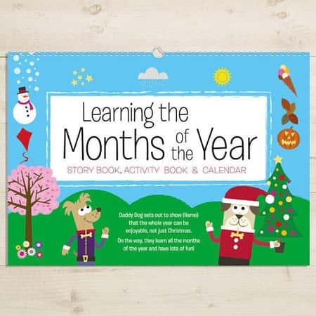Months of the Year Educational Activity Book Personalised