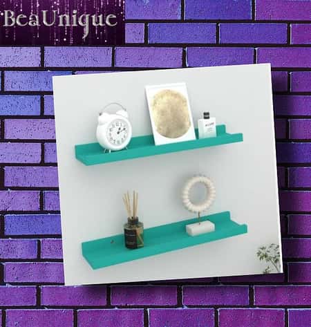 Wall Shelves Blue 40x9x3 cm Hanging £19.99