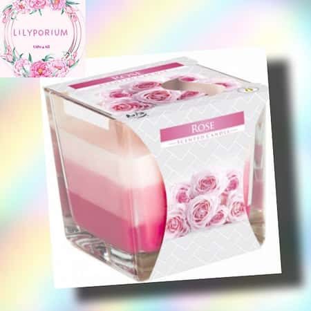 Rainbow Jar Candle - Rose £4.95