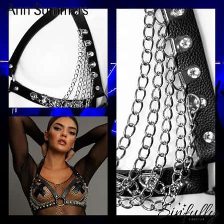 Diamante and Chain Bra Harness £25