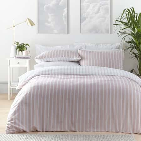 Harvard Pink Stripe Duvet Set