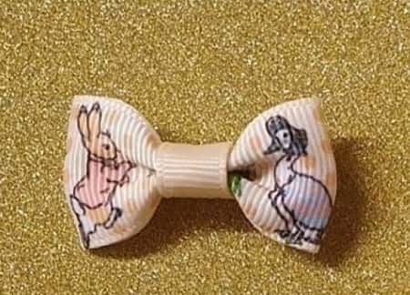Newborn Baby Girls Toddler Peter Rabbit Teeny Hairbow or Headband