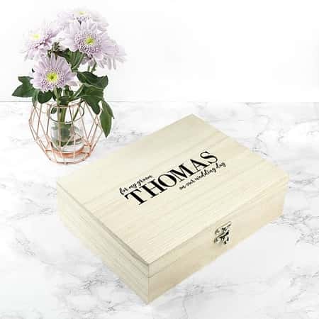 Personalised For My Groom on Our Wedding Day Box