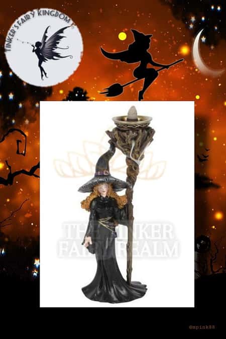 Witch With Staff Backflow Incense Burner £22.50
