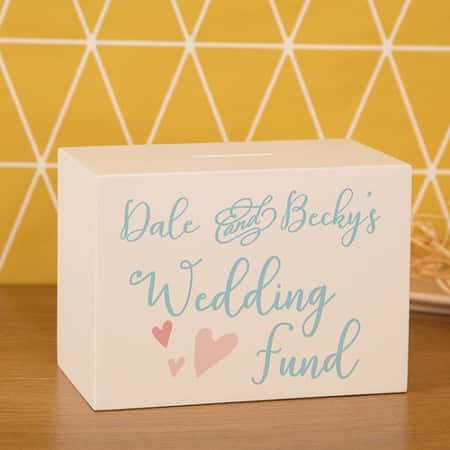Wedding Fund Money Box Personalised