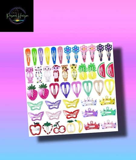 47PCS Hair Clips for Little Girls, Kids Snap Hair Clips £17.99