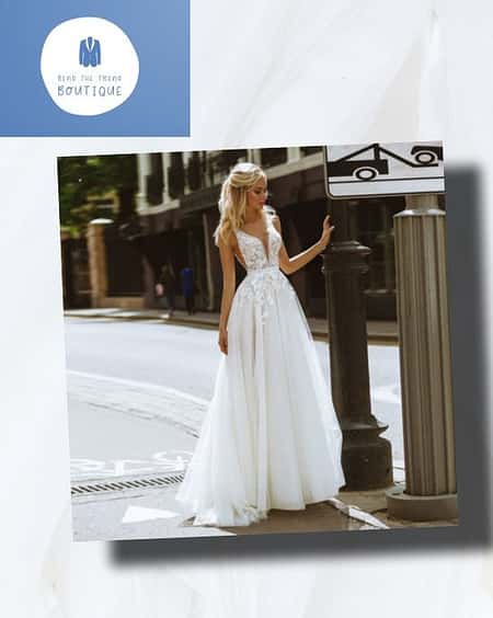Women Elegant V Neck Lace A-Line Sleeveless Wedding Evening Dress £68.00