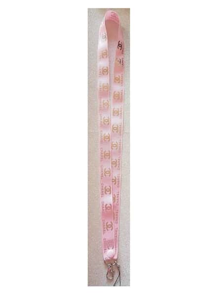 Adults Childs Pink and Gold CC Lanyard Id Badge Holder Or Wriststrap Keyfob
