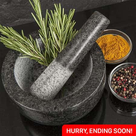 WIN this Premium Natural Granite Spice & Herb Crusher