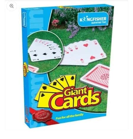 NEW GIANT PLAYING CARDS OUTDOOR FAMILY ACTIVITY GARDEN FUN PARTY GAMES
