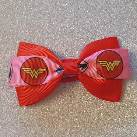 Baby Girls Childs Wonderwoman Hairbow or Headband