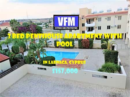 THREE BEDROOM PENTHOUSE WITH POOL - OROKLINI, LARNACA - CYPRUS 185,000/£157,000 EURO/GBP