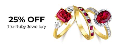 25% Off all our Tru-Diamonds Ruby Jewellery