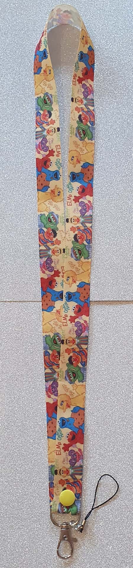 Sesame Street Lanyard Id Badge Holder Or Wriststrap Keyfob